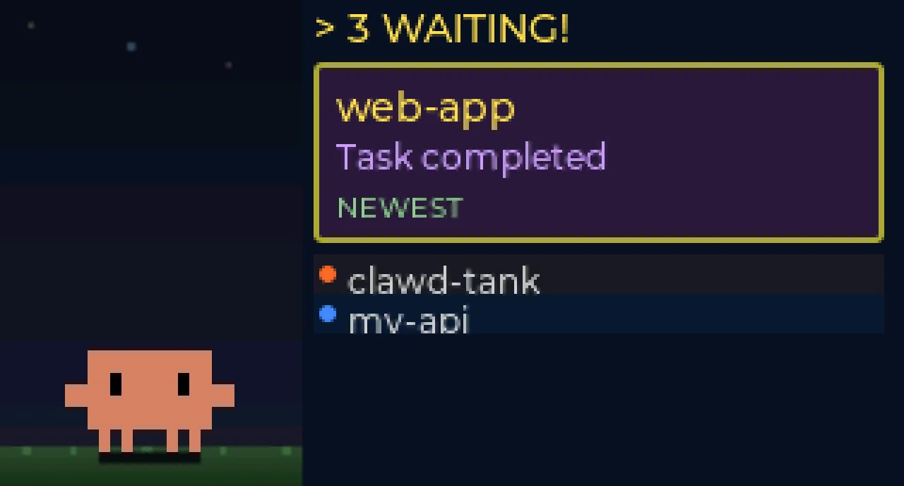 Margarita Tank: Display de escritorio para Claude Code en ESP32-C6 con animación y uso de tokens en vivo. Fork de Clawd Tank.